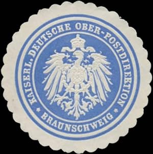 Bild des Verkufers fr Siegelmarke K. Deutsche Ober-Postdirection Braunschweig zum Verkauf von Veikkos