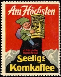 Seller image for Reklamemarke Zwerg beim Bergsteigen mit Korn-Kaffee for sale by Veikkos