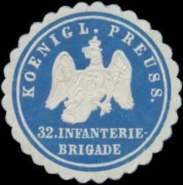 Seller image for Siegelmarke K. Pr. 32. Infanteriebrigade for sale by Veikkos