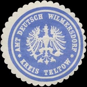 Immagine del venditore per Siegelmarke Amt Deutsch Wilmersdorf Kreis Teltow venduto da Veikkos