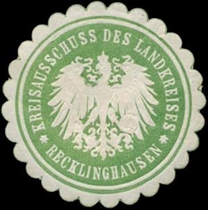 Seller image for Siegelmarke Kreisausschuss des Landkreises Recklinghausen for sale by Veikkos