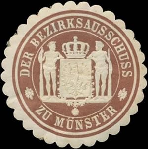Bild des Verkufers fr Siegelmarke Der Bezirksausschuss zu Mnster zum Verkauf von Veikkos