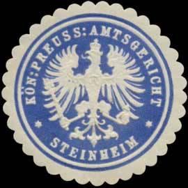 Seller image for Siegelmarke K.Pr. Amtsgericht Steinheim for sale by Veikkos