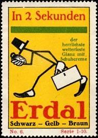 Seller image for Reklamemarke Mit Erdal Schuhcreme zur Arbeit for sale by Veikkos