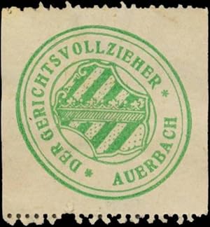 Seller image for Siegelmarke Gerichtsvollzieher Auerbach for sale by Veikkos