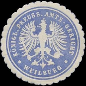 Seller image for Siegelmarke K.Pr. Amtsgericht Weilburg for sale by Veikkos