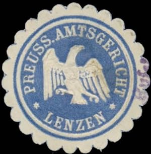 Bild des Verkufers fr Siegelmarke K. Pr. Amtsgericht Lenzen/Elbe zum Verkauf von Veikkos