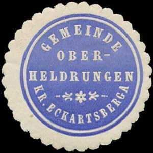 Seller image for Siegelmarke Gemeinde Oberheldrungen Kreis Eckartsberga for sale by Veikkos