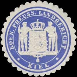 Bild des Verkufers fr Siegelmarke K.Pr. Landgericht Kiel zum Verkauf von Veikkos