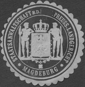 Bild des Verkufers fr Siegelmarke Staatsanwaltschaft b.d. Pr. Landgericht Marburg zum Verkauf von Veikkos