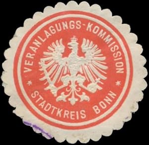 Seller image for Siegelmarke Veranlagungs-Kommission Stadtkreis Bonn for sale by Veikkos