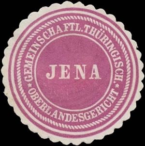 Image du vendeur pour Siegelmarke Gem. Thring. Oberlandesgericht Jena mis en vente par Veikkos