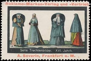 Seller image for Reklamemarke Tracht XVI. Jahrhundert for sale by Veikkos