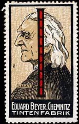 Bild des Verkufers fr Reklamemarke Franz Liszt zum Verkauf von Veikkos
