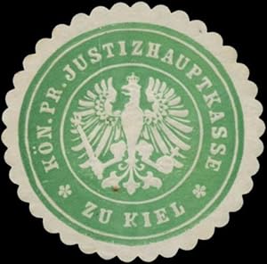 Bild des Verkufers fr Siegelmarke K.Pr. Justizhauptkasse zu Kiel zum Verkauf von Veikkos