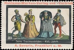 Seller image for Reklamemarke Tracht XVI. Jahrhundert for sale by Veikkos