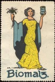 Imagen del vendedor de Reklamemarke Biomalz aus der Apotheke a la venta por Veikkos