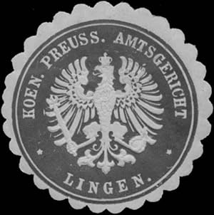 Seller image for Siegelmarke K.Pr. Amtsgericht Lingen for sale by Veikkos