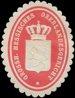 Seller image for Siegelmarke Gr. Hessisches Oberlandesgericht for sale by Veikkos