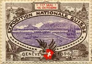 Seller image for Reklamemarke Exposition nationale Suisse for sale by Veikkos