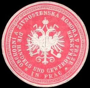 Bild des Verkufers fr Siegelmarke Die Handels und Gewerbekammer in Prag zum Verkauf von Veikkos