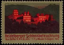 Image du vendeur pour Reklamemarke Heidelberger Schlossbeleuchtung mis en vente par Veikkos