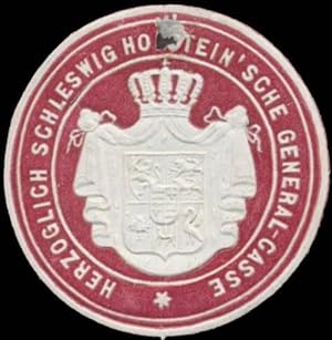 Bild des Verkufers fr Siegelmarke H. Schleswig-Holsteinsche General-Casse zum Verkauf von Veikkos