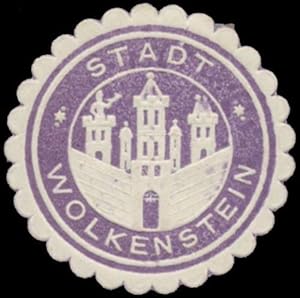 Bild des Verkufers fr Siegelmarke Stadt Wolkenstein zum Verkauf von Veikkos