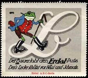 Seller image for Reklamemarke Erdal Frosch - Buchstabe B for sale by Veikkos