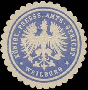 Seller image for Siegelmarke K.Pr. Amtsgericht Weilburg for sale by Veikkos