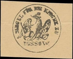 Bild des Verkufers fr Siegelmarke Siegel fr die Kirche zu Dossow zum Verkauf von Veikkos