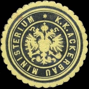 Bild des Verkufers fr Siegelmarke K.K. Ackerbau Ministerium zum Verkauf von Veikkos