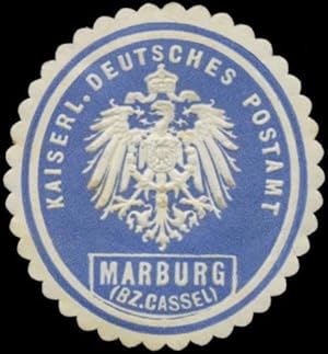 Seller image for Siegelmarke K. Deutsches Postamt Marburg Bezirk Kassel for sale by Veikkos