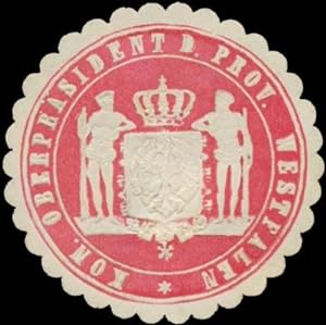 Bild des Verkufers fr Siegelmarke K. Oberprsident der Provinz Westfalen zum Verkauf von Veikkos