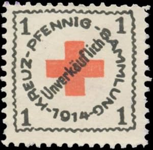 Seller image for Siegelmarke Rotes Kreuz Pfennig Sammlung for sale by Veikkos
