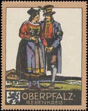 Bild des Verkäufers für Reklamemarke Bayern Volkstrachten Oberpfalz zum Verkauf von Veikkos