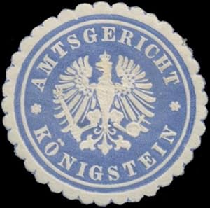 Seller image for Siegelmarke Amtsgericht Knigstein for sale by Veikkos