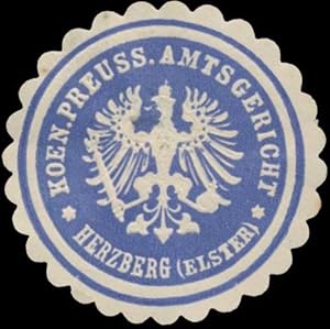 Bild des Verkufers fr Siegelmarke K. Pr. Amtsgericht Herzberg/Elster zum Verkauf von Veikkos
