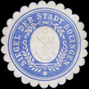 Bild des Verkufers fr Siegelmarke Siegel der Stadt Solingen zum Verkauf von Veikkos