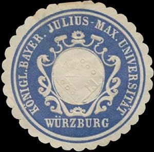 Siegelmarke K. Bayer. Julius-Max-Universität Würzburg