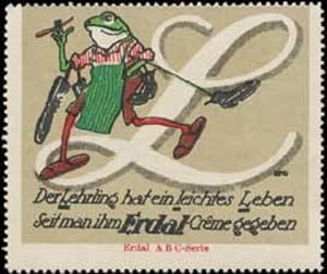 Seller image for Reklamemarke Erdal Frosch Buchstabe L for sale by Veikkos