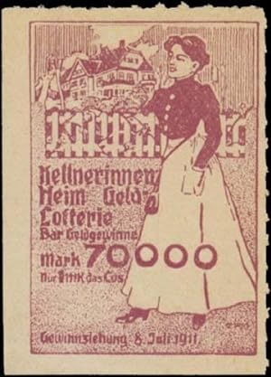 Immagine del venditore per Reklamemarke Kellnerinnen Heim Geld-Lotterie venduto da Veikkos