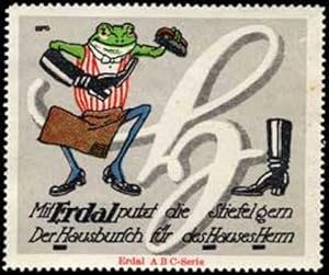 Seller image for Reklamemarke Erdal Frosch - Buchstabe H for sale by Veikkos