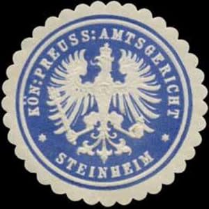 Seller image for Siegelmarke K.Pr. Amtsgericht Steinheim for sale by Veikkos