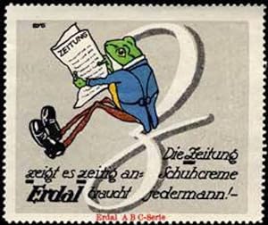 Seller image for Reklamemarke Erdal Frosch - Buchstabe Z for sale by Veikkos