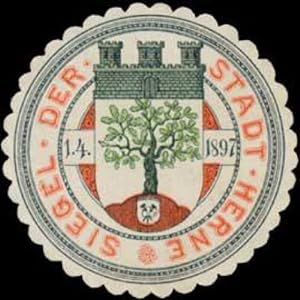 Bild des Verkufers fr Siegelmarke Siegel der Stadt Herne zum Verkauf von Veikkos