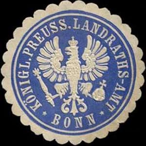 Seller image for Siegelmarke Knigl. Preuss. Landraths-Amt Bonn for sale by Veikkos