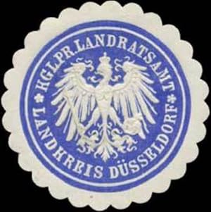 Bild des Verkufers fr Siegelmarke K.Pr. Landratsamt Landkreis Dsseldorf zum Verkauf von Veikkos