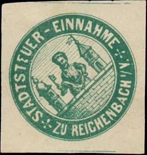 Bild des Verkufers fr Siegelmarke Stadtsteuer-Einnahme zu Reichenbach/Vogtland zum Verkauf von Veikkos