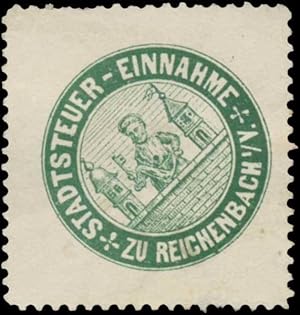 Bild des Verkufers fr Siegelmarke Stadtsteuer-Einnahme zu Reichenbach/Vogtland zum Verkauf von Veikkos